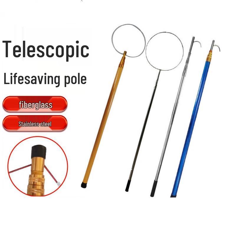 Telescopic Swimming Pool Rescue Pole One Size