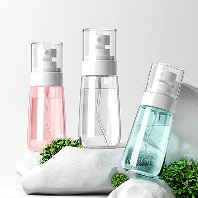 2 ks přenosná průhledná lahvička s rozprašovačem, cestovní 30/60/100ml, parfém, rozprašovač, dávkovač, lahvička, mlha, toner, pleťové mléko, prázdné, znovu naplnitelné lahvičky