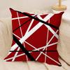Van H-Halen Cushion Cover Silky Short Plush Double-Sided Printed Pillow Case for Sofa All Seasons Home Decor Gift