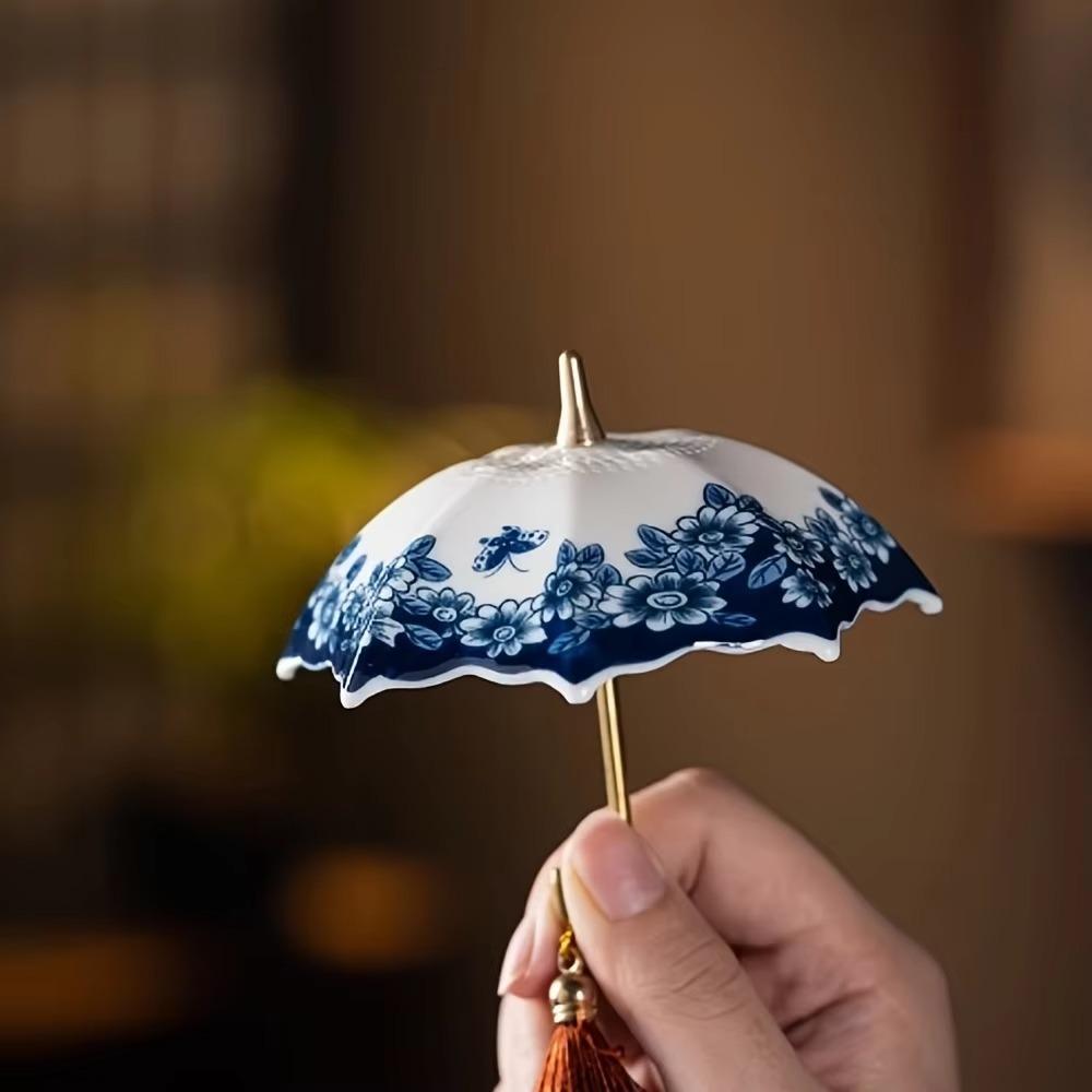 Ceramic Umbrella Tea Strainer Traditional Tea Filter Exquisite Tea Infuser Gift