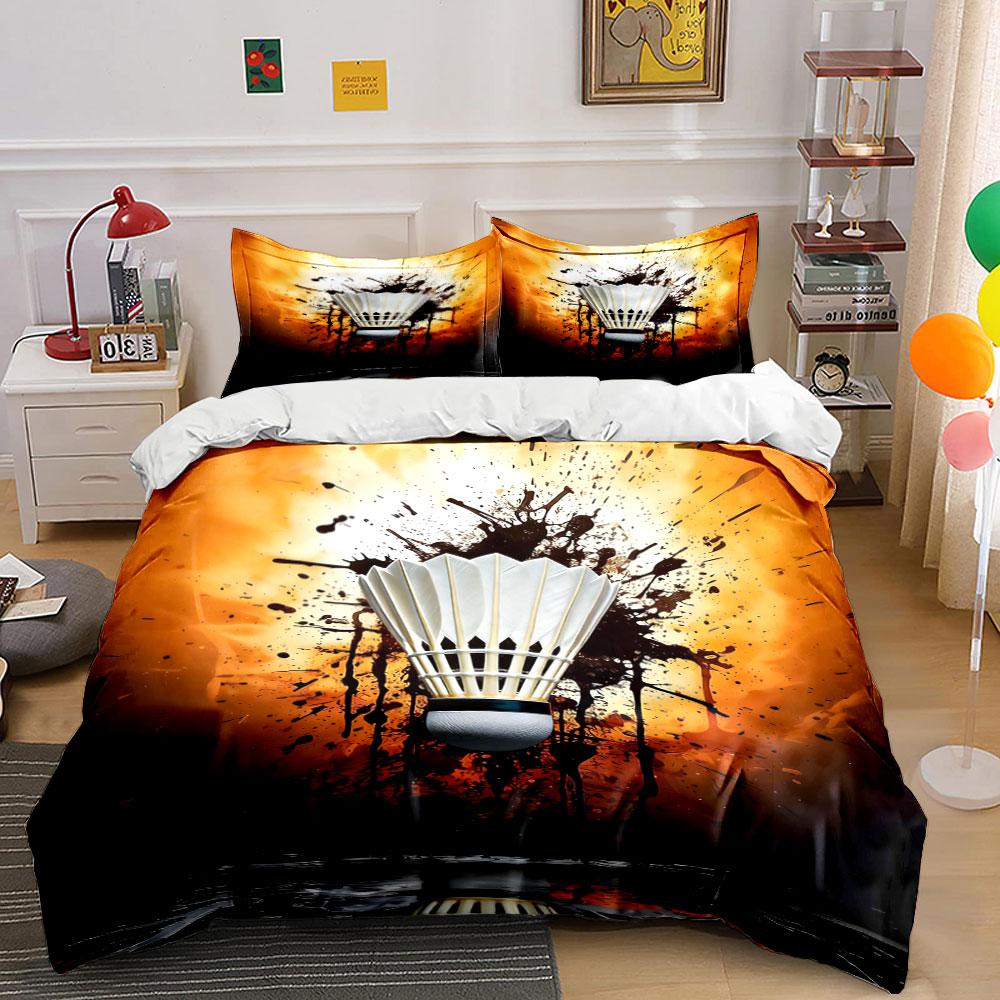 

Shuttlecock with ink splashes. Bedding sets Duvet cover sets Duvet covers Pillowcases(1 * Duvet Cover 2 * Pillowcases, without duvet insert) 135x200cm