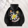 Printed Hooded Sweatshirt Men Women Pullover Tops for Walking Party Climbing XXL