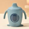 Silicone Baby Silicone Sippy Cup Learning Cup Transparent Cups Fashion Cartoon Water Bottle  Baby