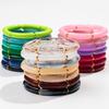 Bohemia 3Pcs/Set Acrylic Bamboo Tubule Bracelet Set for Women Boho Elastic Thin Tube Beads Bracelet Bangle 2026 Design Jewelry