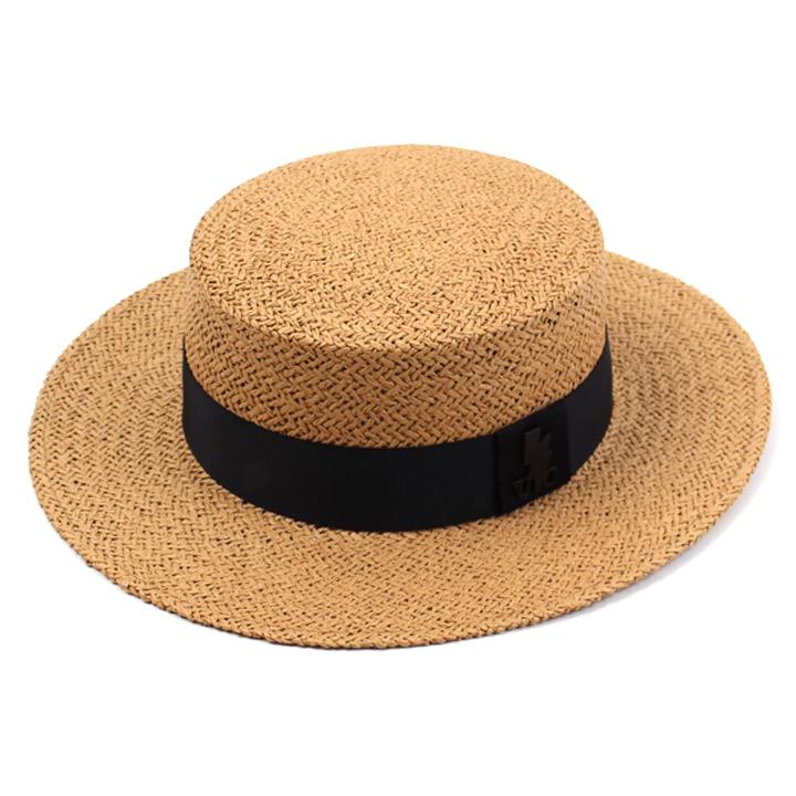 Yunibeosyeolkemiseuteuli Brown Flat Panama Hat Panama Hat