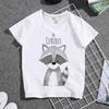 Fashion Breathable Tshirt for Boys  Girls with Cute Animal Print And round Neck ParentChild Matching Personality Clothing