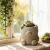 Pen Holder Silicone Mold High Quality Flower Pot Mold Bear Silicone Mold Cute For Birthday Gifts Office Desk Storage Children'S