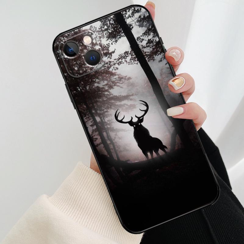 Deer Reindeer Animal Phone Case For iPhone 17 Pro Max 15 14 13 11 12 16 Pro Max mini 15 16 Plus 16e 17 Air Cover