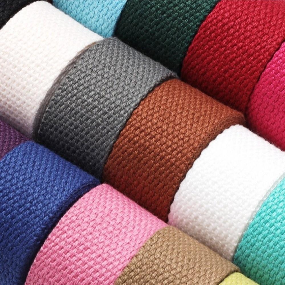 20mm Width Cotton Webbings Tape 1.3mm Thickness Bias Binding Tape  For Bag Strap