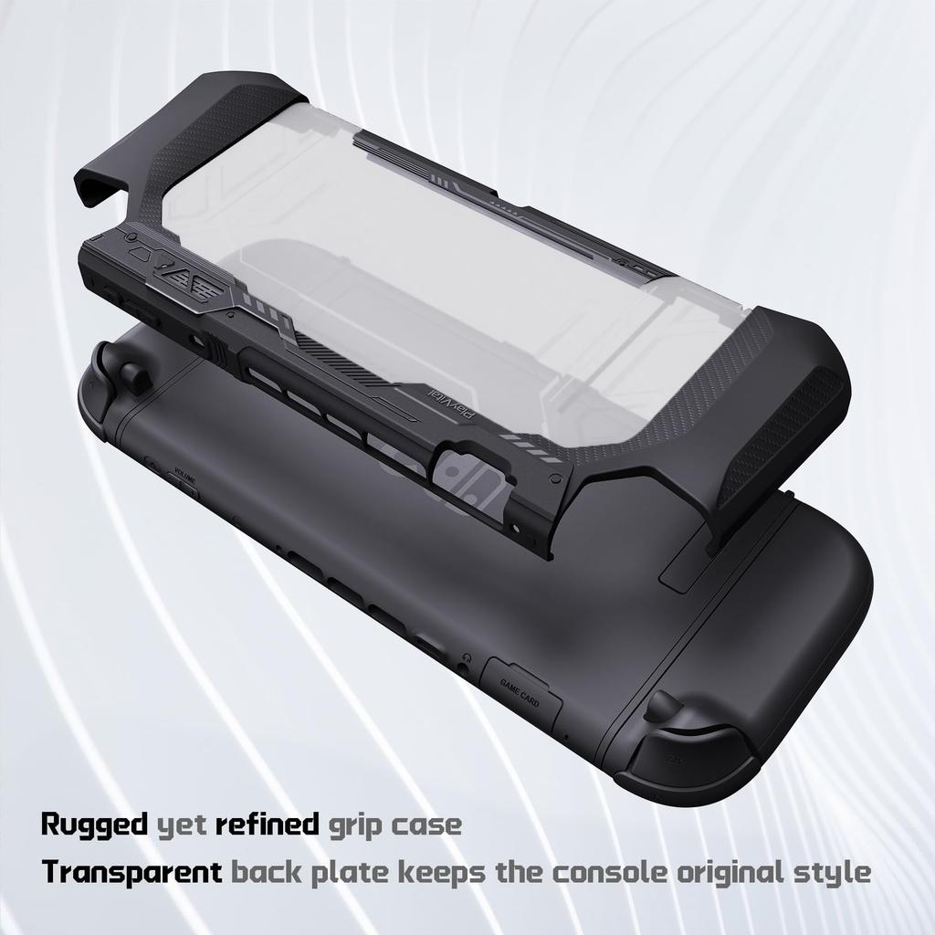 PlayVital METEOR TPU Soft Protective Case Cover for Nintendo Switch 2 Dock with Thumb and (2025), Compatible, Grips, Shockproof, Non-Slip,