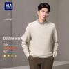 HLA Men's Faux Two-Piece Long-Sleeve Knit Sweater