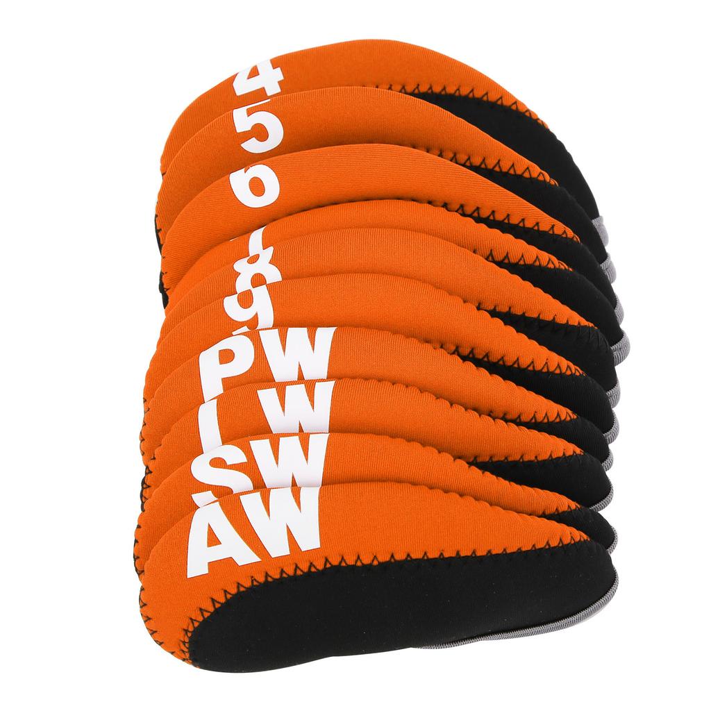 10PcsCelsiusset Leather     Iron Head Covers   Putter   Head   Case Set