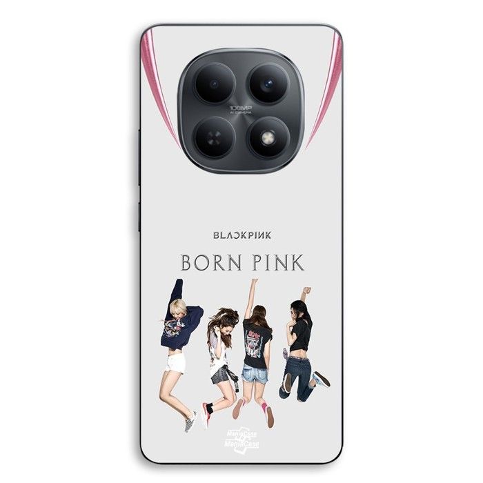 Coque de téléphone - MANIACASE - Xiaomi Redmi Note 15 5G - Silicone TPU - Noir / Born Pink - Motif Blackpink Kpop