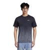 Li-Ning Comfortable Simple Breathable Outdoor Casual Fitness Short Sleeve T-Shirt Men Tops Black Water-Droplet-Gray-Gradient AHSU817-1