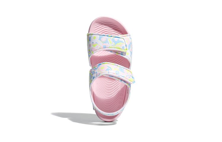 Adidas Altaswim C Synthetic Leather Slip Resistant Abrasion Resistant Children's Sandals Pink Blue Green EF0376