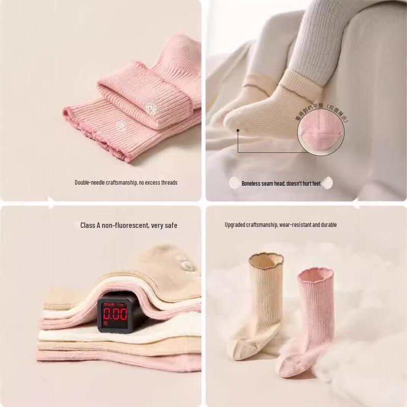 Nidobear Baby Anti-Slip Floor Socks 3-Pack