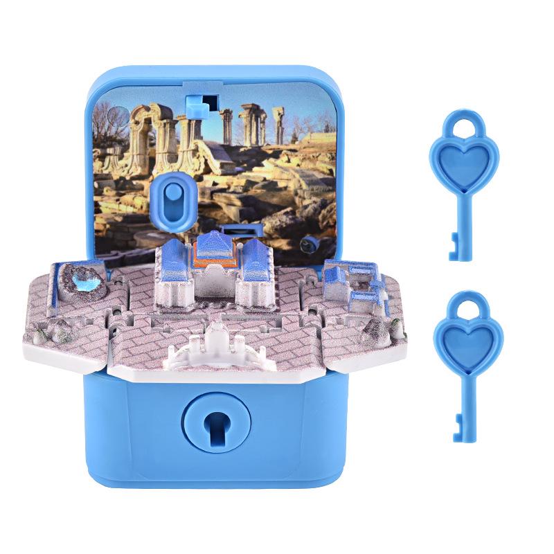 Kluczówka-Zabawka Zamek Pop-Up i Koszykówka z Dinozaurem Astronautą - Kreatywny Prezent Odstresowujący