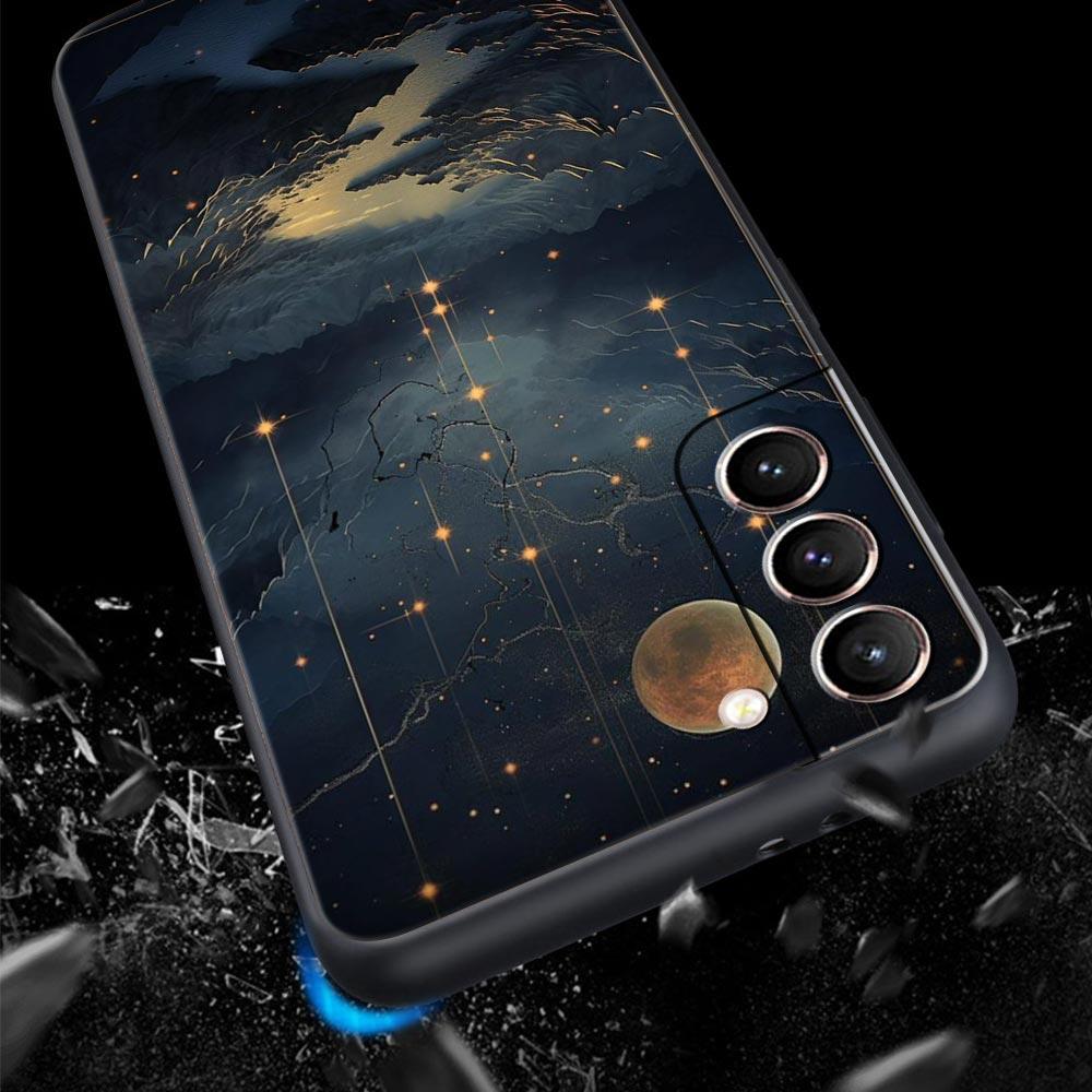 Fashion Starry Sky Stars Phone Case for Samsung Galaxy S26 S25 S24 S23 S22 S20 S21 FE Ultra S25 Edge Plus 5G Soft TPU Cover Bags