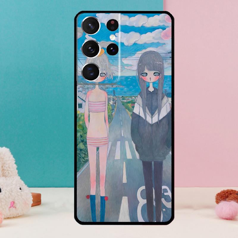 Aya takano Case For Samsung Galaxy S25 S24 S23 S22 S21 Ultra S9 S10 S20 Plus S24 FE Funda Cover Shell