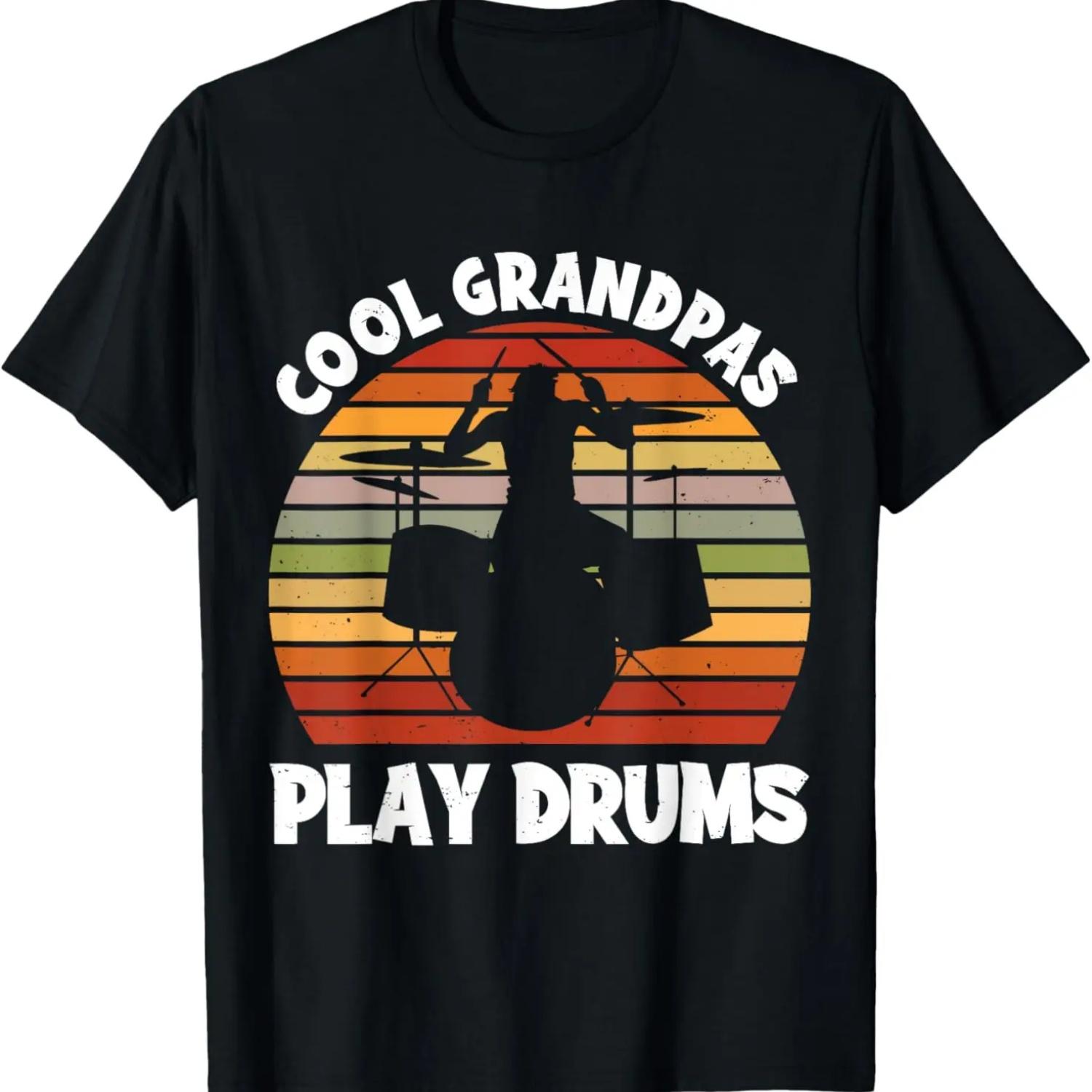 Drummer Grandpa - Cool Grandpas Play Drums T-Shirt S