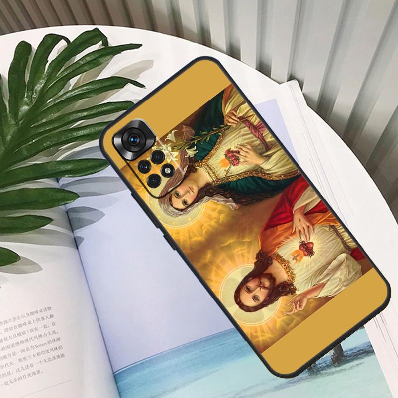 Virgin Mary And Jesus Funda For Xiaomi Redmi Note 13 Pro 10 11 12 14 11S 12S Case For Redmi 15C 12C 13C 14C 10C 15