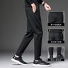 Casual pants men's spring new straight pants slim-fit large size thin trendy fashion solid color sweatpants trousers