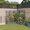 Garden Planter 5 Pcs Light Grey 120 X 120 X 126 Cm Plastic