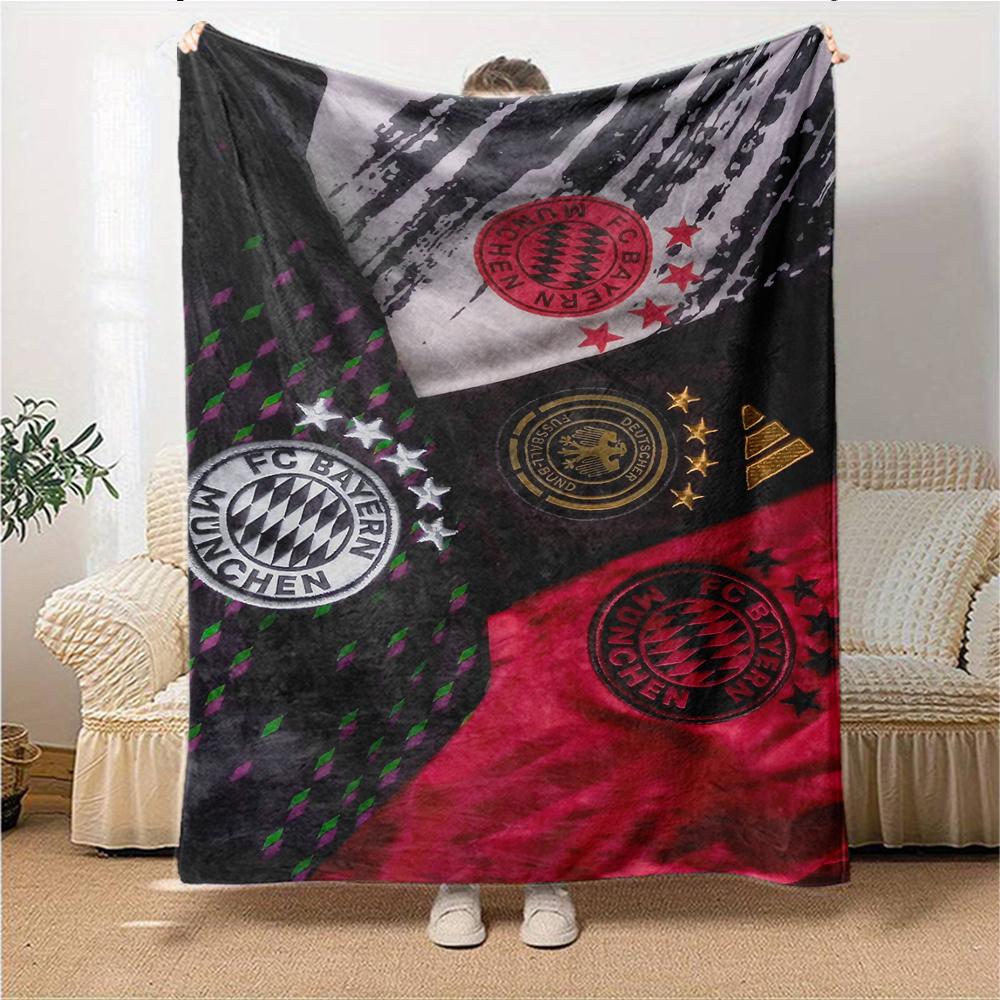 Coperte con Stemma del Bayern Monaco in Flanella Stampata Traspiranti Calde Plaid per Casa Ufficio Copriletto 0708a123