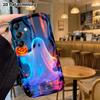 Phone Case: 2D Flat, Suitable for Samsung Galaxy A34 A35 M05 M06 S20 S22 S21 FE Plus 5G Protective Case, Pumpkin Ghost, Perfect Christmas and Hallowee
