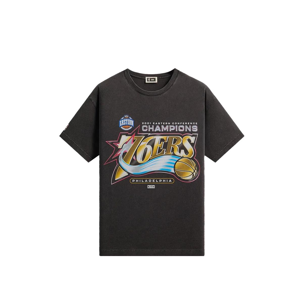

Kith For NBA All-Star Philadelphia 76ers Vintage Tee Black Men Tops KHM034946-001 M