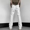 Men's Spring and Autumn Solid Color Slim and Versatile Straight High Street Casual Trousers