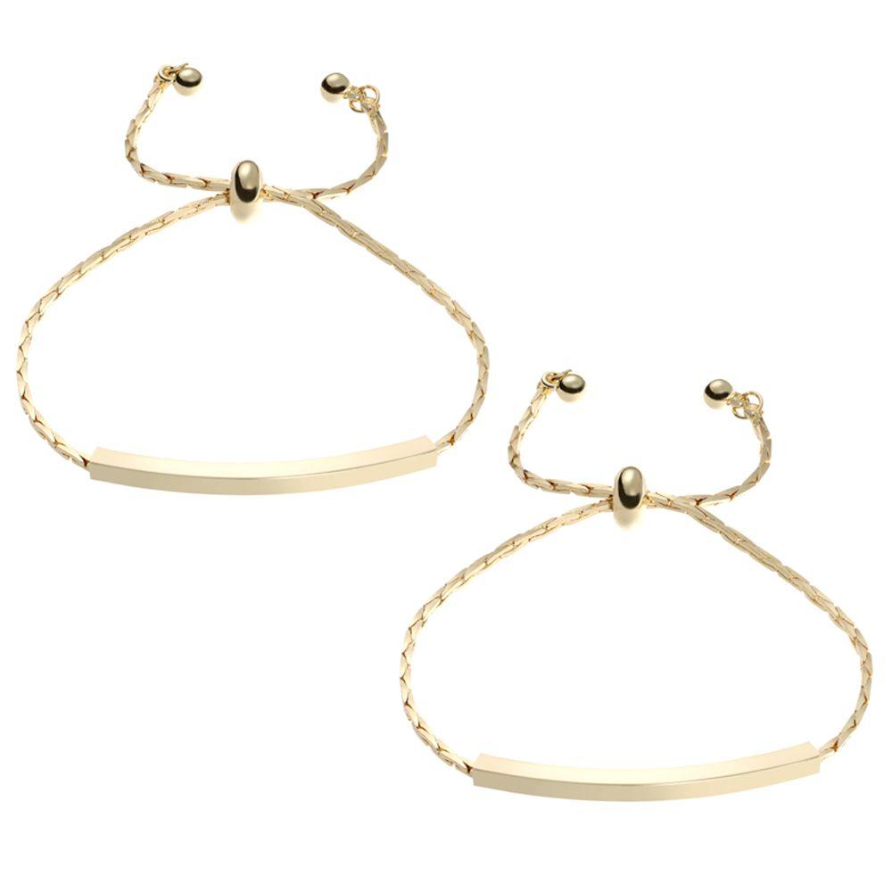 

2PCS Gifts Charm Women Fashion Bracelet Jewelry Drawable Simple