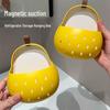 Qiuyue Magnetic Bathroom Wall-Mounted Storage Basket - Punch-Free Organizer for Miscellaneous Items
