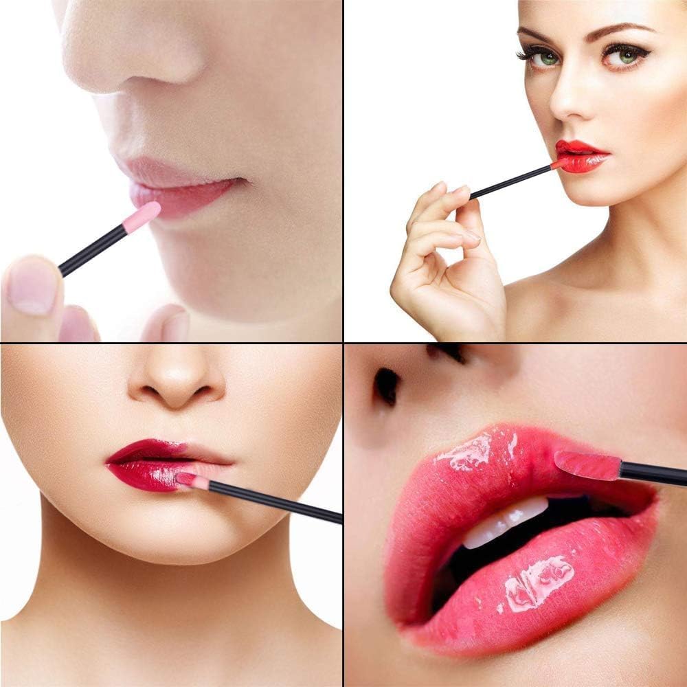 Set of 400 Disposable Lip BetterJonny 9cm Long Portable Lip Hollow Makeup Beauty Tool Brushes, Brushes, Easy-to-Use Rods, Portable, Multi-Purpose