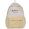 Schoolbag Cute College Schoolbag Female Japanese Ins Plaid Girl Small Fresh Junior High School Backpack Primary and Secondary School Backpack