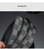 Men's Printed Graffiti Plaid Cowhide Belt with Automatic Buckle - XL Business Casual