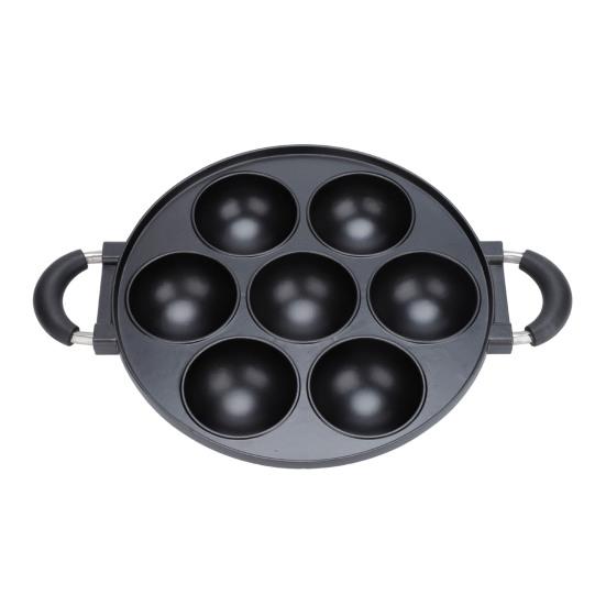 7/12/19-Hole Baking Pan Round Mold for Cake Pop Takoyaki & Egg Pancake Aluminum Takoyaki Pan Easy Release Quick Cleaning Versatile Kitchen Baking Tool