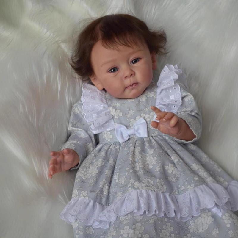 24'' 60cm Realistyczna odrodzona lalka Hulexy Soft Touch Cloth Body Realistyczna lalka dla noworodka Malowana ręcznie 3D Żyły Widoczna symulacja Lalka dla dzieci Zabawka