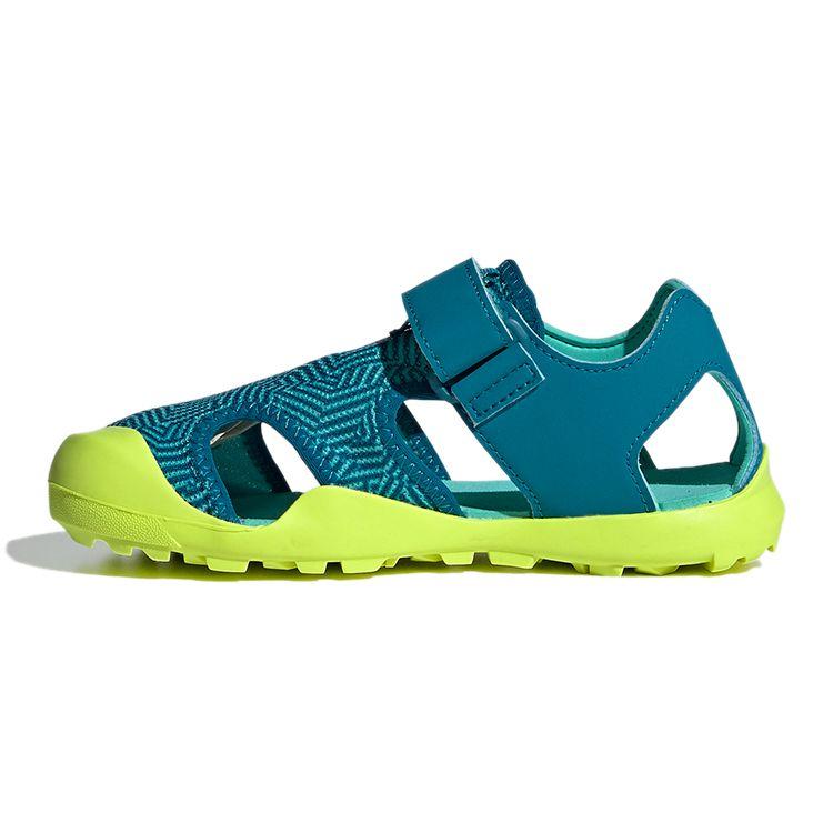 Adidas Captain Toey K Comfortable Non-Slip Kids Sandals Kids Sandals Green Yellow FY9892
