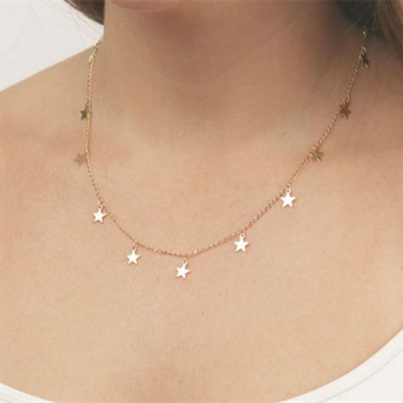 European and American exaggeration, simple and versatile collarbone chain accessories women, side chain thick chain temperament street 