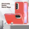 Candy Color Stand Phone Case For Samsung Galaxy S26 Ultra S25 FE S24 S23 Plus A17 A27 A37 A57 A15 A16 A36 A56 5G Hybrid 3in1 Shockproof Bumper Cover