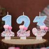 Creative Balloon Numbers Birthday Candles Cake Decoration Party Holiday One Year Old Handmade Candles 0-9
