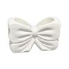 Bowknot Shape Ceramic Toothbrush Holder for Home and Bathroom Countertop Bowknot Decoration
