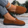 Casual Large Size Warm Doudou Shoes Shallow Mouth Autumn New Women's Comfortable Soft-soled Single Shoes