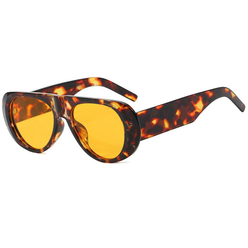 SHAUNA Ins Popular Fashion Pilot Women Sunglasses Retro Blue Green Shades UV400 Men Trending Wide Legs Sun Glasses