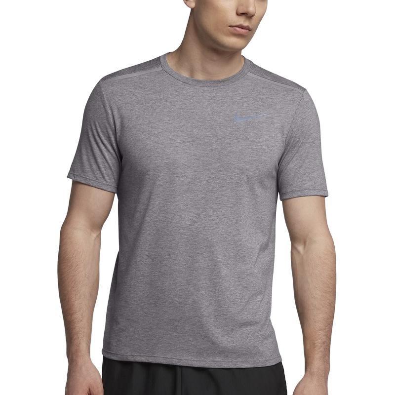 Nike T Shirts Men's Gray Crew Neck Moderate Straight Fit 892814-036