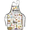 New York Paris Italy Florida Nashville Scotland Travel Souvenirs Gifts Apron for Women Men Grilling Cooking Baking