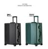 Yulu Xing Trendy 20-Inch Girl's Trolley Case with Universal Wheels & 24-Inch Combo Lock
