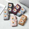 Cute Crab Pattern Long Wallet Fashion Casual Large Capacity Portable Credit Card Holder Daily Use Purse
