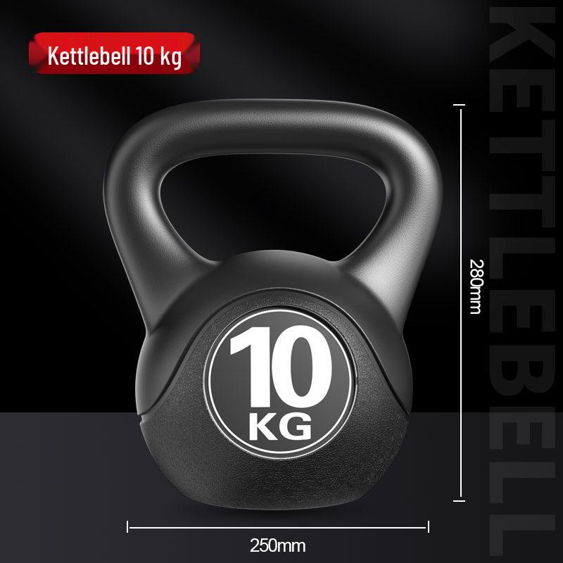 

Черный гиря для домашних фитнес-тренировок на силу - Цельная гантель для мужчин и женщин Black Kettlebell